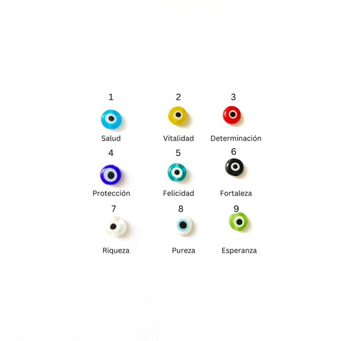 Imagen 4 de 5 de Pulsera Manilla 7 Chakras Más Ojo Turco Protección.