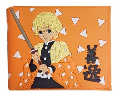 Imagen 2 de 4 de Billetera Zenitsu - Kimetsu No Yaiba - Demon Slayer