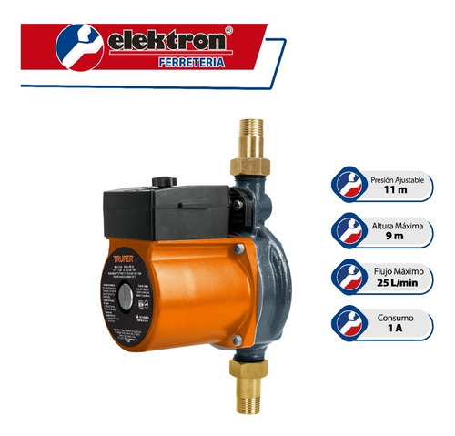 Imagen 3 de 5 de Bomba De Agua Con Presurizador 1/6 Hp, Truper