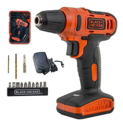 Taladro Atornillador Black And Decker Ld12sp-b3 + Accesorios