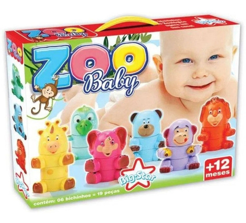 Brinquedo Educativo Bebê Zoo Baby Big Star Cor Colorido
