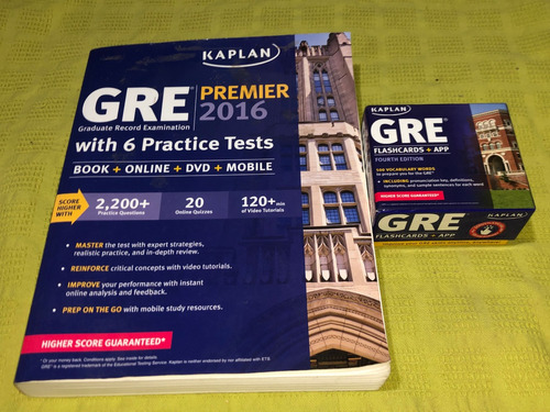 Gre Premier 2016 + Flascards - Kaplan Publishing