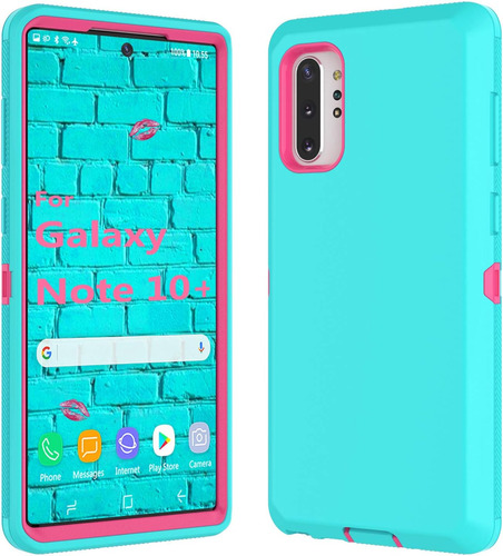 Funda Galaxy Note 10 Plus Thybx Mint/hot Pink