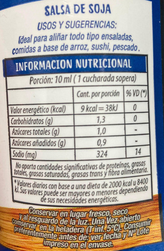 Salsa De Soja X 300 Ml Pack X12 Unidades - La Parmesana