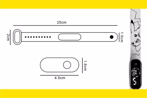 Reloj Digital Para Niños Pokemon Pikachu Pantalla Touch