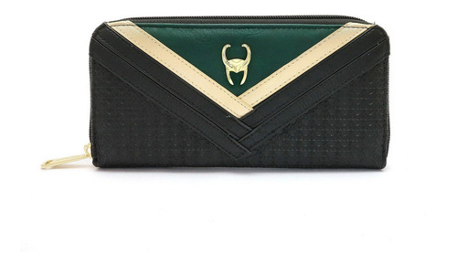 Imagen 1 de 4 de Marvel Loki Cartera Gama Alta Cuero Super Heroe
