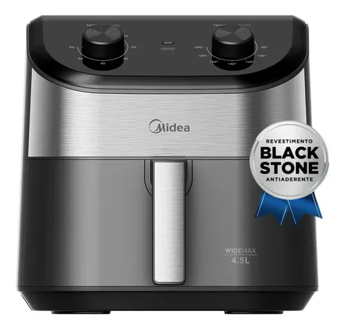 Fritadeira Air Fryer 45l Widemax Com Interior De Aluminio 1500w Midea