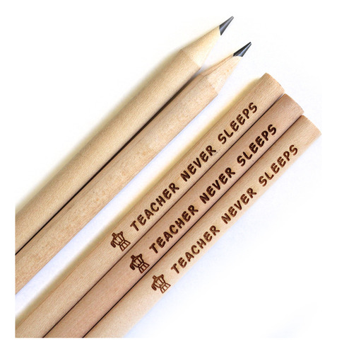 40 Lapices De Madera Grabados Personalizados Marca Souvenir