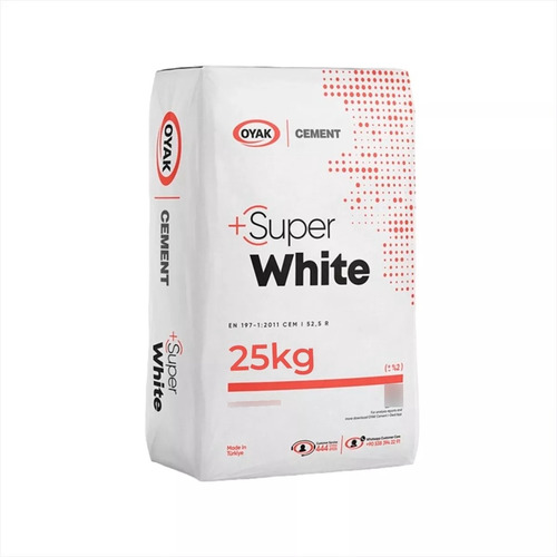 Cemento Blanco Super White Oyak 25 Kg X Mayor X Pallet Comp