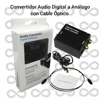 Comprar Adaptador Convertidor Óptico A Rca Analógico Audio