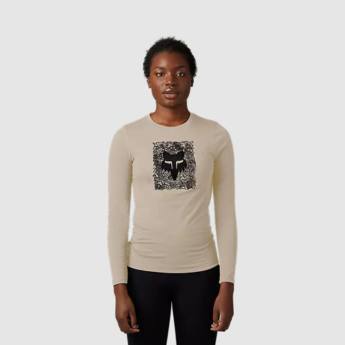 Polera Lifestyle Mujer Auxlry Manga Larga Beige Fox