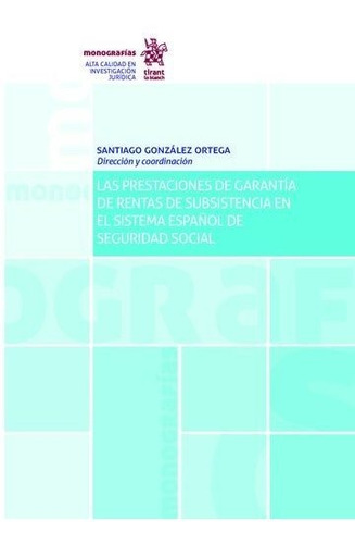 Libro Las Prestaciones De Garantã­a De Rentas De Subsiste...