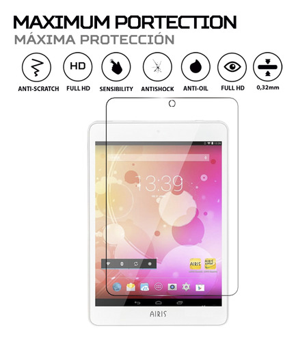 Protector Mica Pantalla Para Tablet Airis Onepad Mini 785