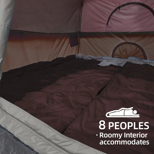 Carpas Camel Crown Para Acampar Para 4/8 Personas, Impermeab
