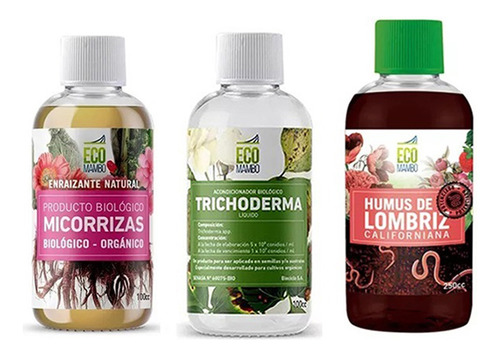 Trichoderma + Micorrizas 100ml + Humus 250ml Ecomambo 