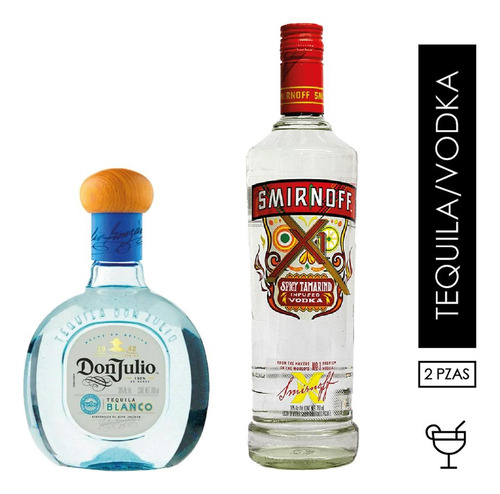 Pack Teq Don Julio Blanco 700ml + Smirnoff Tamarindo 750ml