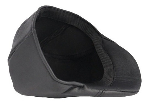 Boina Para Hombre En Eco-cuero. Café Y Negro