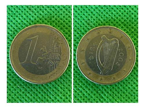 Moneda De 1 Euro, Irlanda 2002.