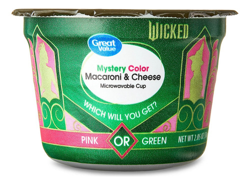 Macarrones C/ Queso Color Misterioso Película Wicked 58g Imp