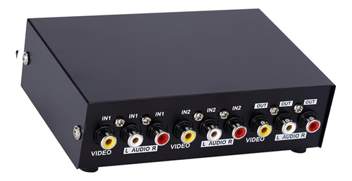 Amplificador Divisor De Sonido Y Video Av De 2 Vías Y 3 Rca