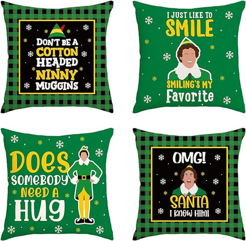 Fundas De Almohada Divertidas De Navidad Fundas De Almohada