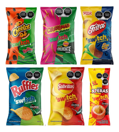 Sabritas Switch Pack De 6 Bolsas