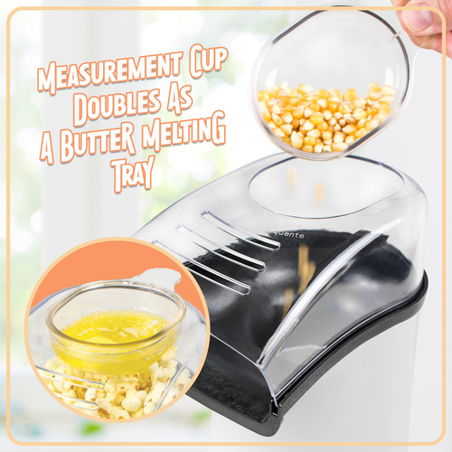 Popcorn Maker Nostalgia, 16 Tazas, Aire Caliente, Saludable,