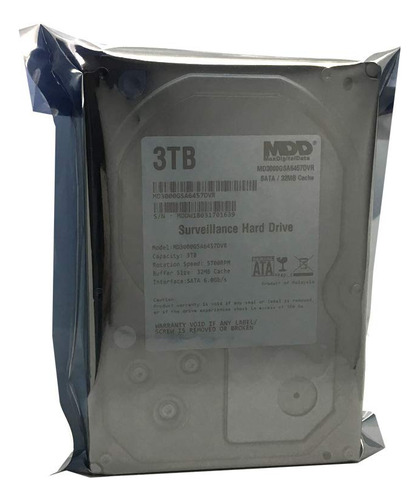 Disco Duro Interno De Vigilancia Cctv Maxdigitaldata 3tb