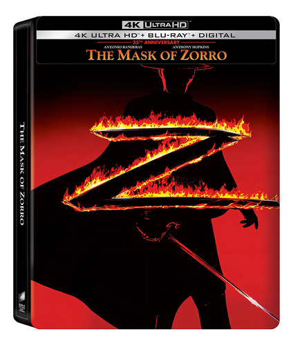 4k + Bluray Steelbook A Máscara Do Zorro - Dub Leg