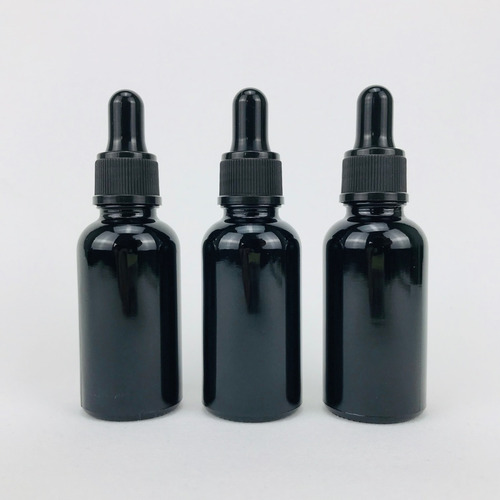 Frasco Gotero 30 Ml Coated Pipeta Cristal Recta 45pz