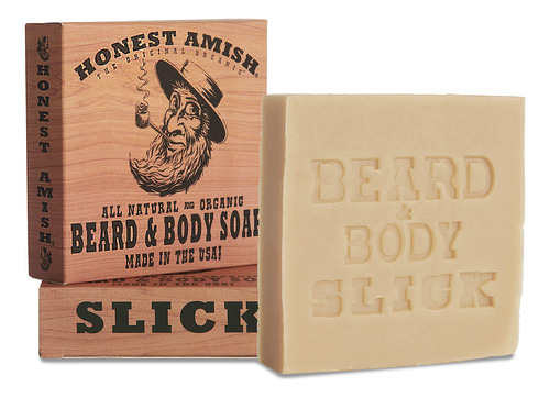 Jabón Honest Amish Para Barba Y Cuerpo Con Eucalipto 100% Na