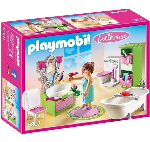 Playmobil 5307 Dollhouse Baño Vintage Intek Mundo Manias