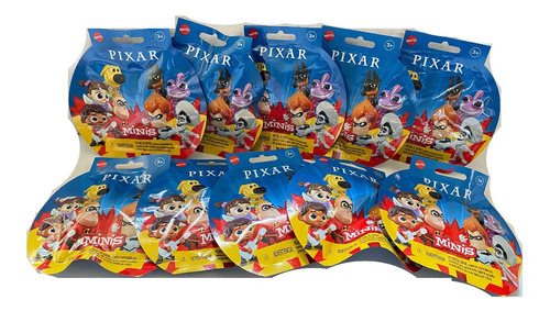 Pack De 10 Figuras Sorpresa Pixar Minis