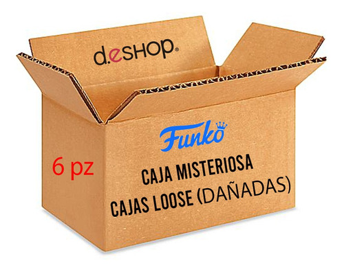 Funko Pop 6 Piezas Mystery Caja Mix Azar Dañada