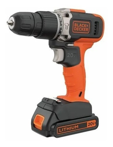 Taladro Atornillador Percutor Inalámbrico 20v Black + Decker