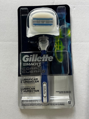 Máquina De Afeitar Recargable Gillette Mach3 Cuerpo 1unidad