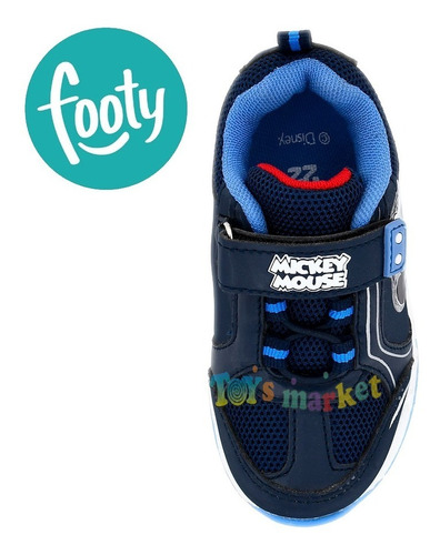 Imagen 3 de 10 de Zapatillas Con Luces Led Footy Disney Mickey Minnie Frozen