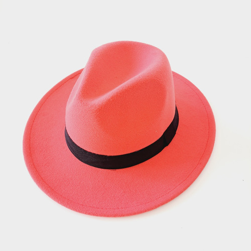 Sombrero De Paño Gorro Sombrero Clásico Fedora Ajustable