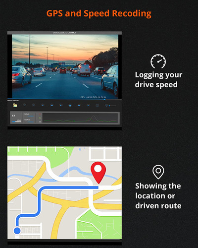Dashcam Kingslim D1 Pro, Gps, Wifi, Con Visión Nocturna