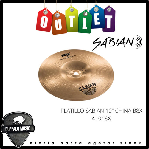 Platillo Sabian 10  China B8x Outlet