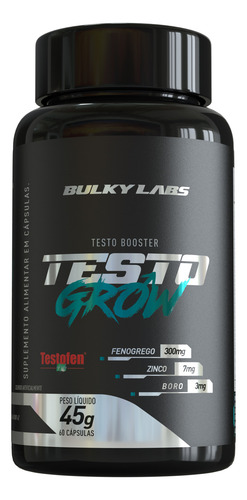 Testo Grow Com Feno Grego - 60 Capsulas