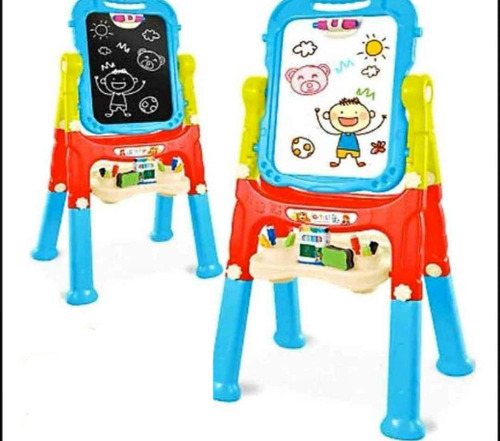 Caballete Para Niños Doble Vista Gis-plumon Caballete Magnet
