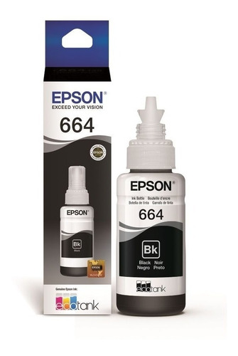 Tinta Epson T664 Negro L395 L565