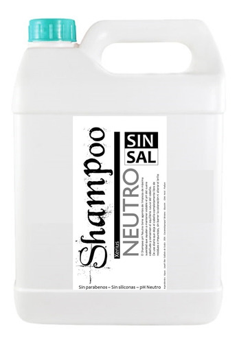 Shampoo  Sin Sal- Brushing Progresivo 5 Lt