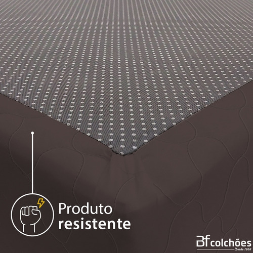 Cama Box Solteiro 100% Espuma Dupla Face Firme 88x188x56 BF 100% Espuma BF Colchões