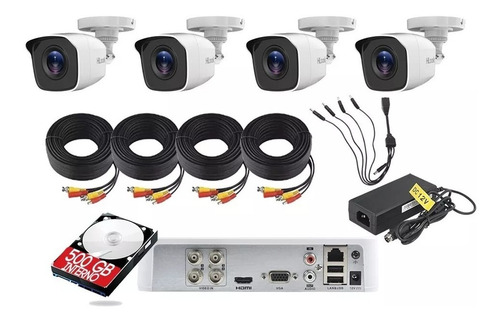 Imagen 3 de 9 de Kit Circuito Cerrado 4 Cámaras Hd Cctv 1 Mp Hikvision 500gb
