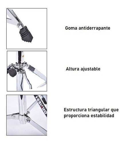 Banco Para Bateria Hebikuo, Reforzado, Altura Ajustable