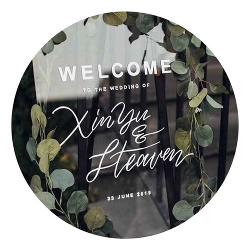Vinilos Personalizados Para Espejos Adornos Casamientos Blanco