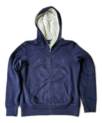 Campera Tommy Hilfiger Canguro Con Piel Adentro M Impecable (Usado)