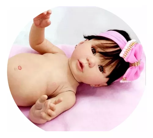 Bebê Reborn Maddie - inteira em silicone